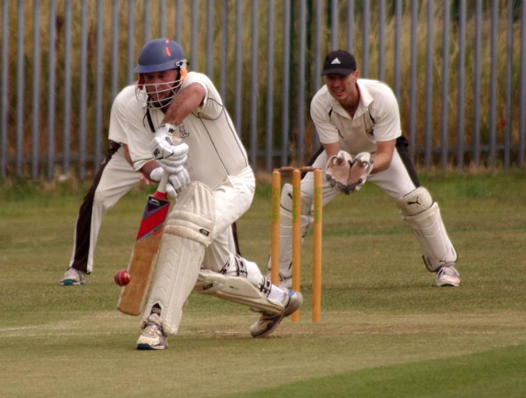 Steve James puts his best foot forward for Johnston who were relegated on Saturday
