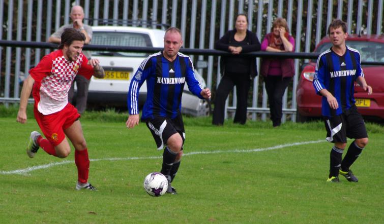 Steve Mathias scored an absolute belter to earn Hakin United victory at home against Bwlch Rangers