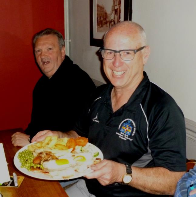 Steve Williams eating
