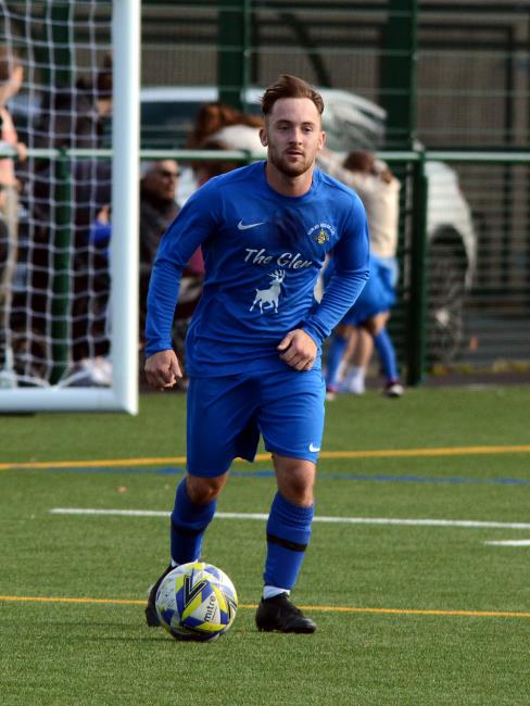 Alfie Stotter - two-goal hero for Merlins Bridge