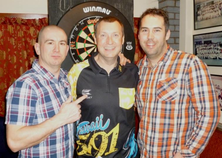 Wayne with organisers Lee Chenery and Craig Jones