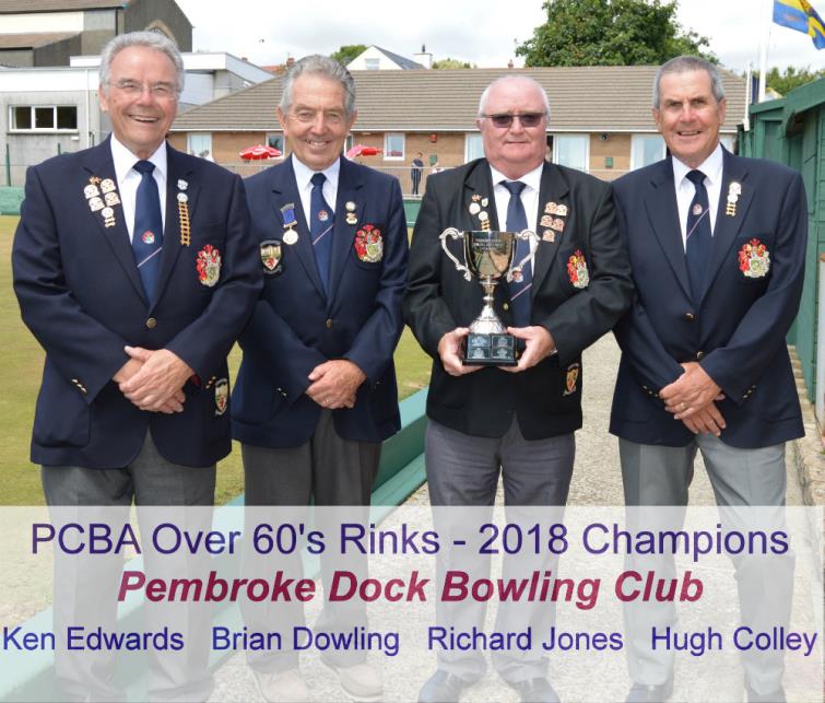 Pembroke Docks Over 60s - 2018 champions