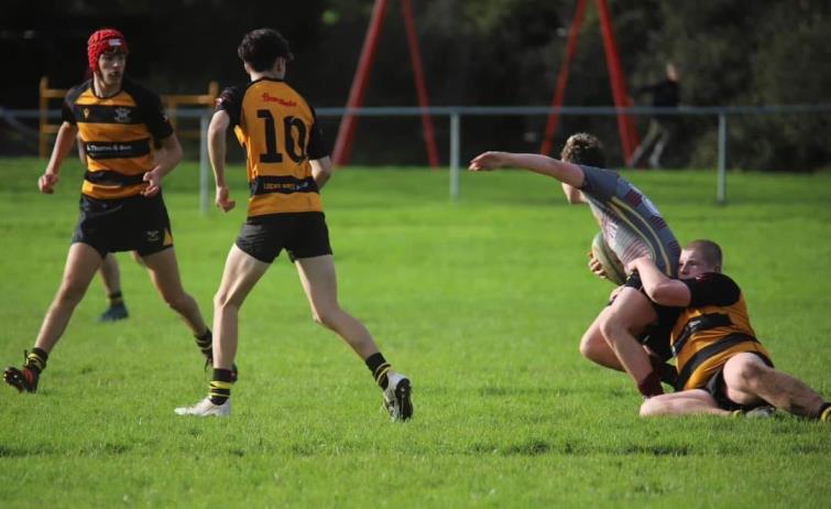 Good tackling by Llangwm