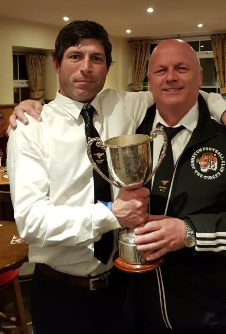 Paul Jones and Glenn Murray at a presentation evening