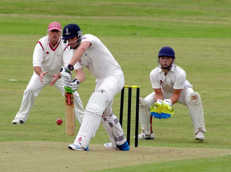 Opener Paul Tough on his way to a superb century for Haverfordwest 2nds
