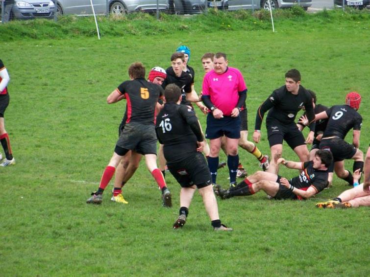 Paddy Byrne right in the thick of the action