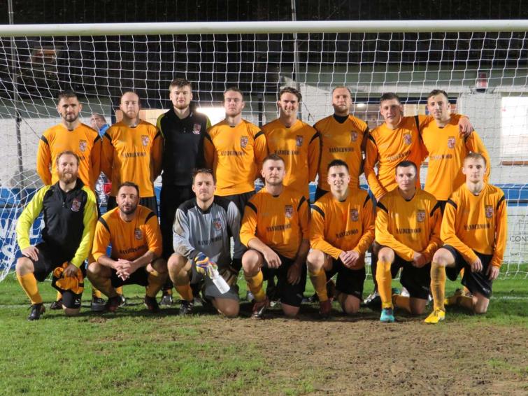Pembrokeshire are pictured after their win against Carmarthenshire at the Conygar Bridge Meadow Stadium