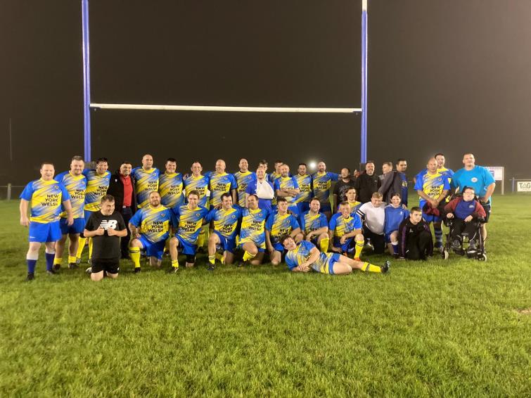 The Pembrokeshire Vikings, looking resplendent in their new kit