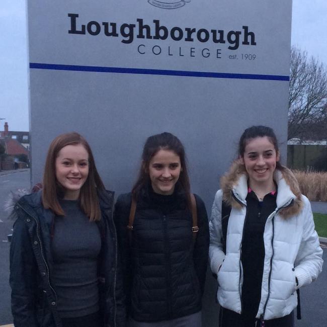 Pembs Harriers girls at Loughborough