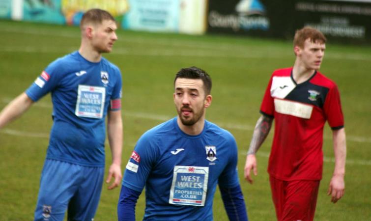 Goal scorers Sean Pemberton and Elliot Scotcher