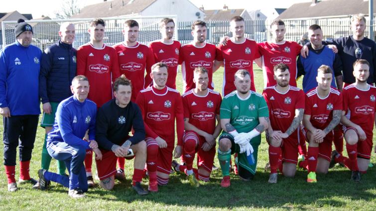 Penlan Club line-up before kick-off
