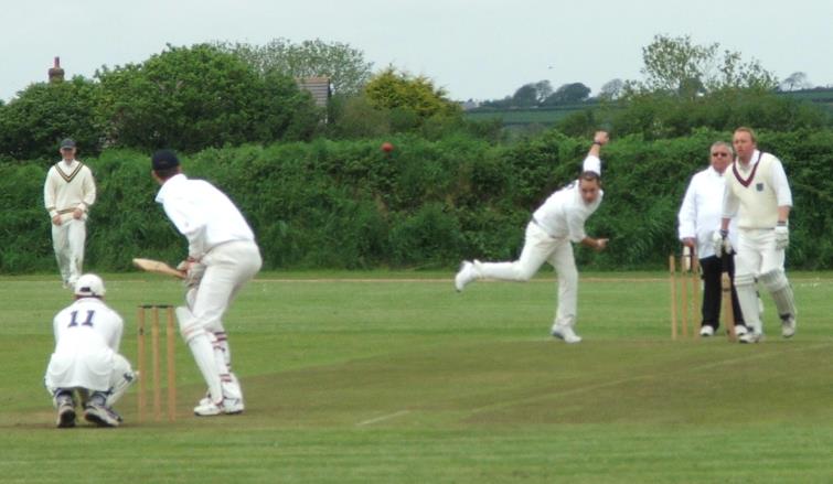Phil bowls to his namesake Paul from Whitland