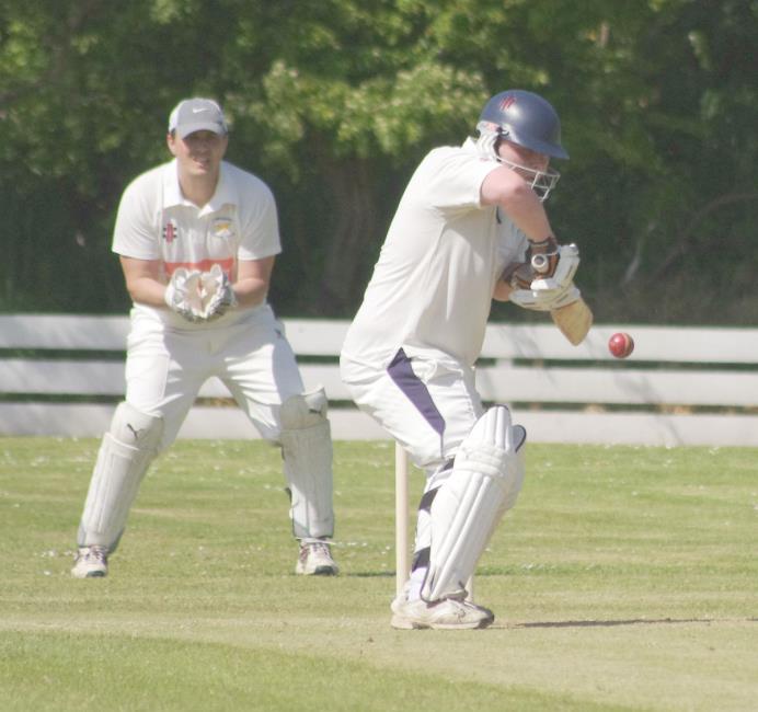 Opener Phil Llewellyn struck a superb 116 for Llangwm