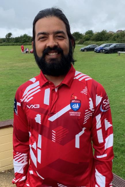 Prashant Gautam 2 for 22 for Saundersfoot