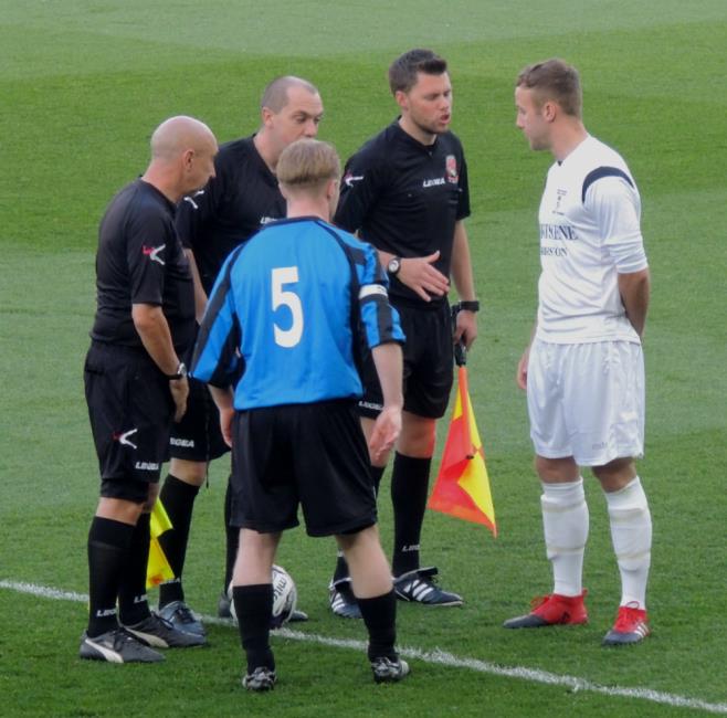 Pre-match chat with captains