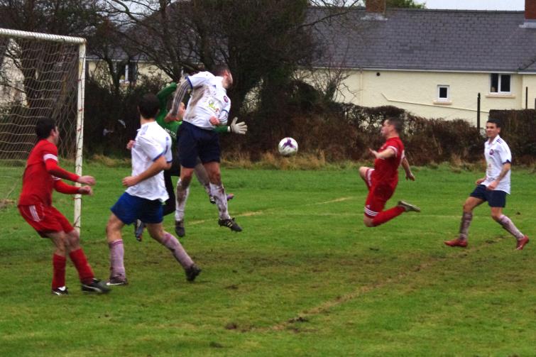 Matthew Price scores with a stunning volley
