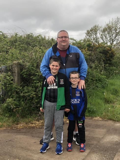 Proud father with Dillon and Jack