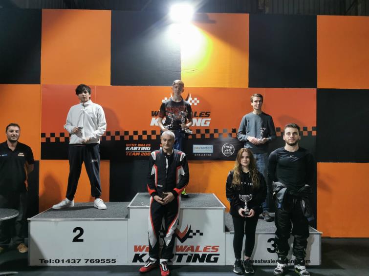 Drivers on the podium
