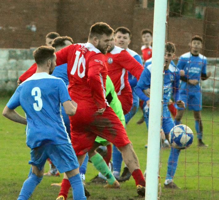 Milford United equalise against Monkton Swifts at Marble Hall