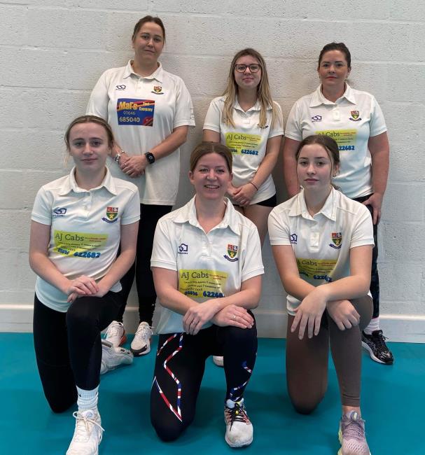 Rachel as captain of Pembroke Ladies indoor team