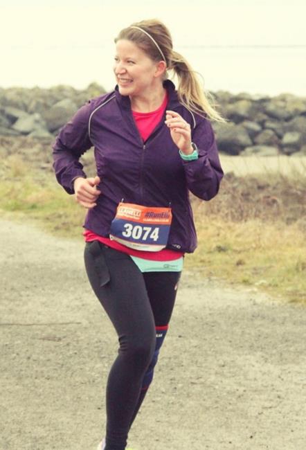 Rachael Sander in her running kit