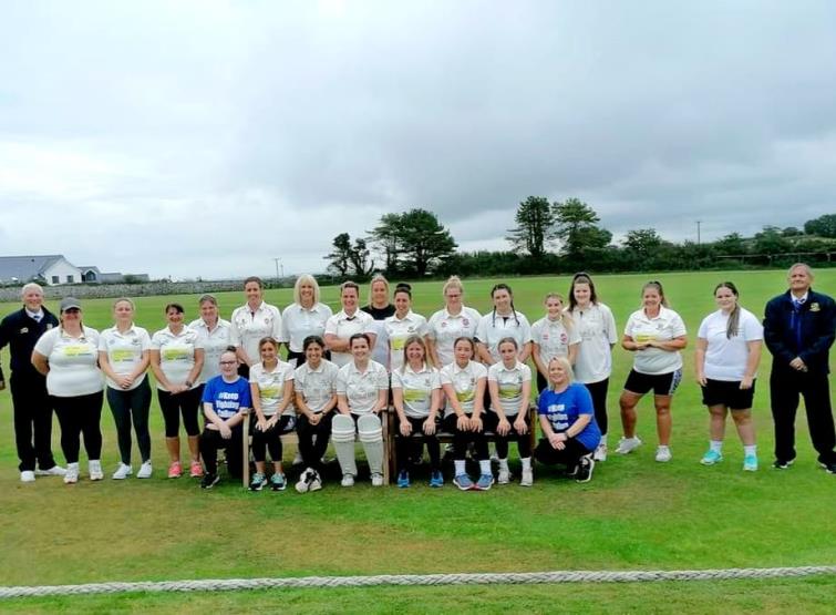 Rachael and Co at the charity match