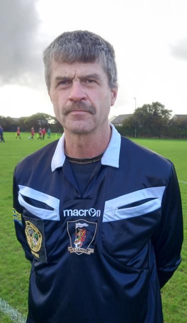 Referee David Davies. Picture by Martin Jones