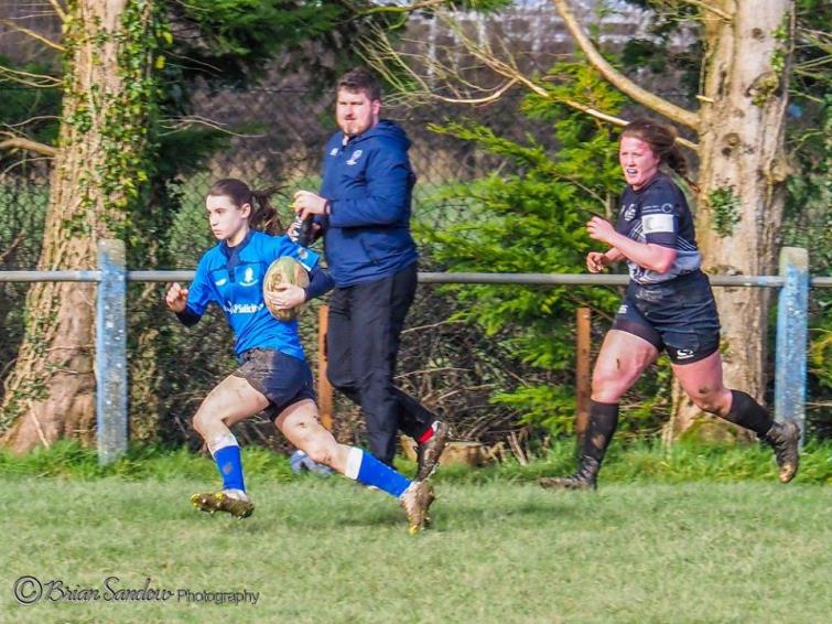 The Whitchurch defence could not live with the pace of Rhian Swift