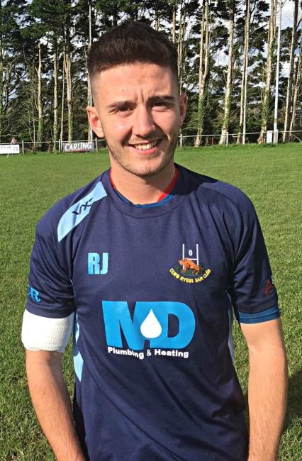 Rhodri Jones - three tries for St Clears classy centre