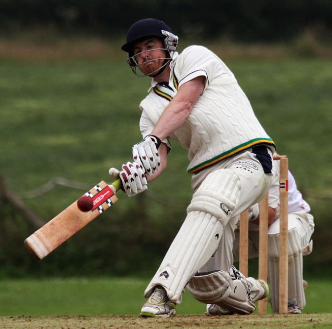 Richard Brock struck a brilliant half century for Llangwm