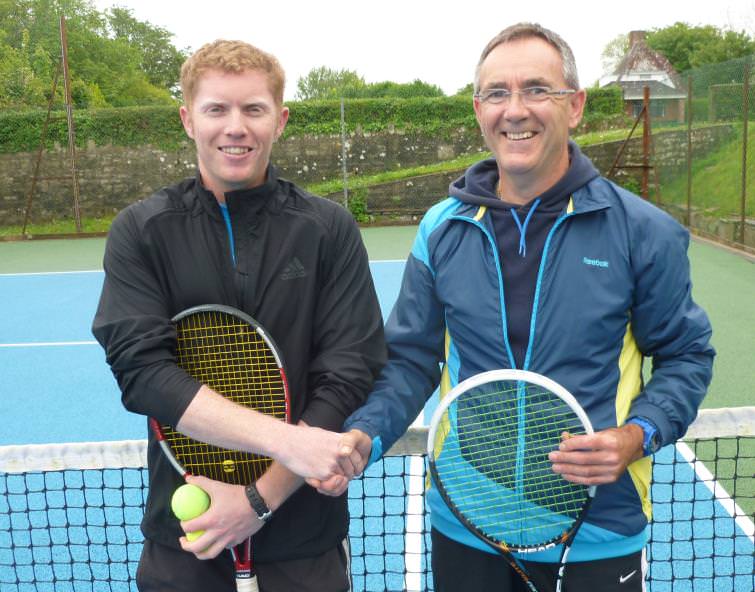 Richard raises funds by showing true tennis grit