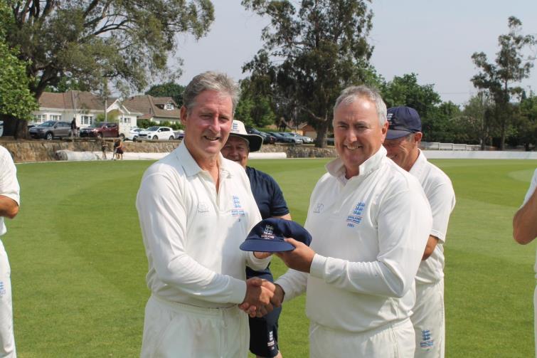 Richard Harris receiving his cap from John Foster