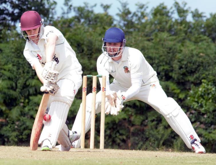 Richard James in action for Burton at Oatfield Park. Picture Gordon Thomas