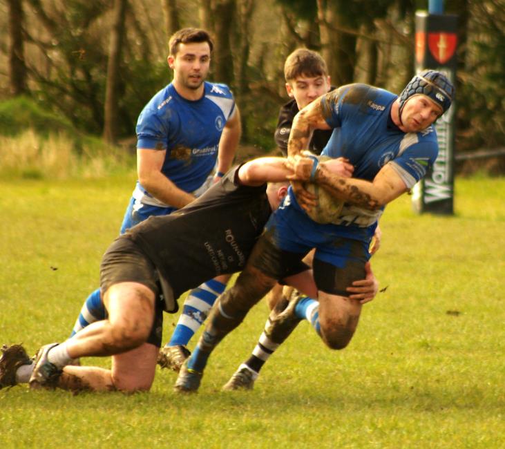 Lewis Wood on a typical charge for The Blues