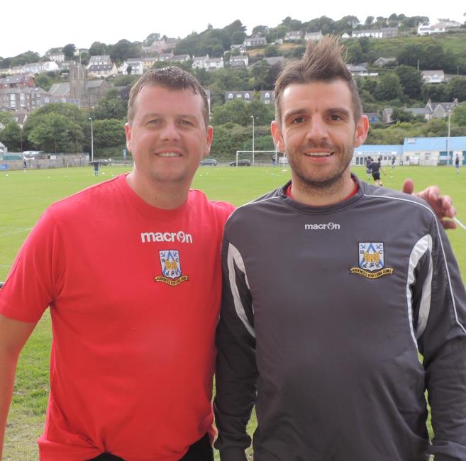 Wayne with Sean Cresser, the former Bluebirds manager and great friend