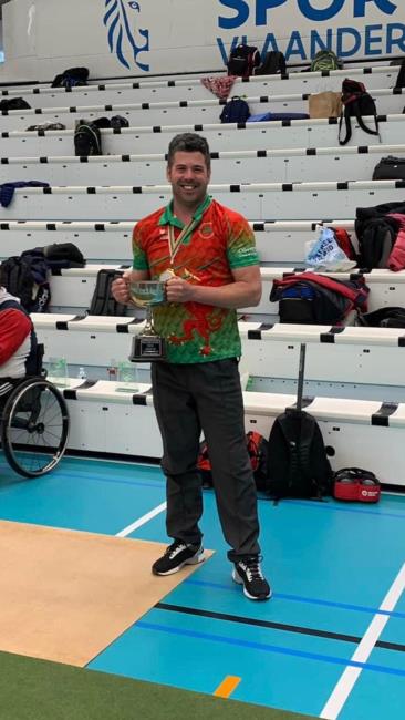 Alan as proud Welsh captain