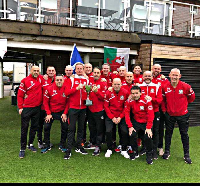 Wales Over 45s celebrate