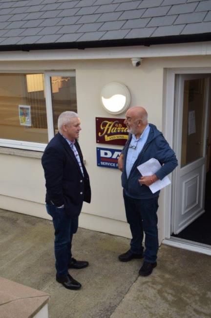 Warren with Bill Carne