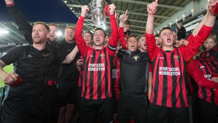 2018 West Wales Cup winners with Goodwick United