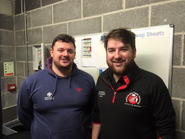 Nick Russell (right) with Craig Nelson