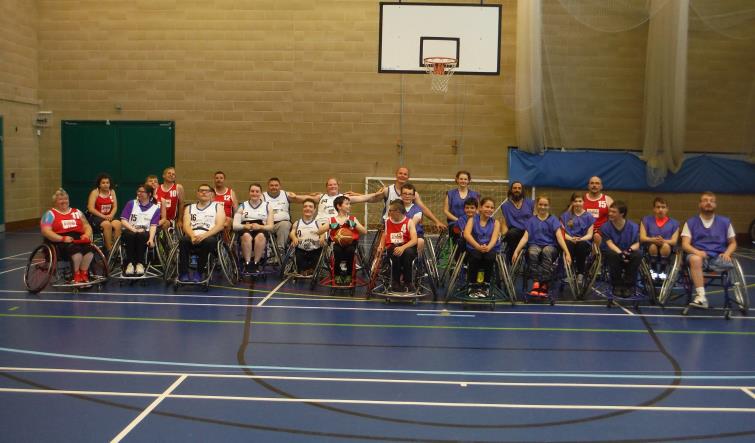 Pembrokeshire Hurricanes in action at the Fishguard Leisure Centre