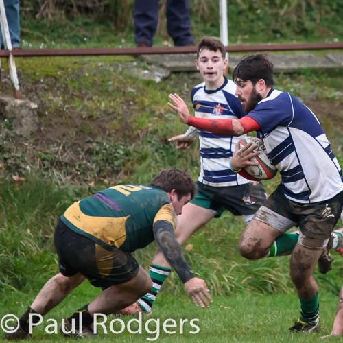 Nico Setaro breaks for Whitland