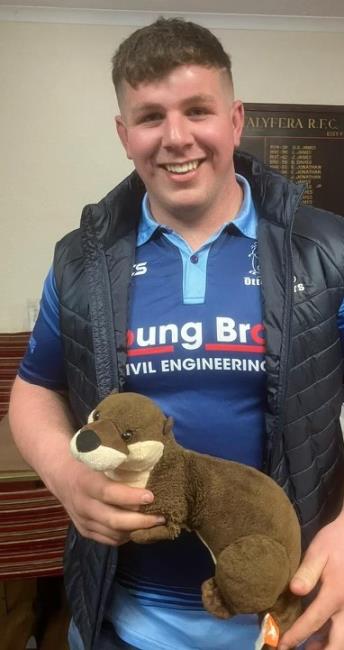 Narberth man of the match Will Blackburn