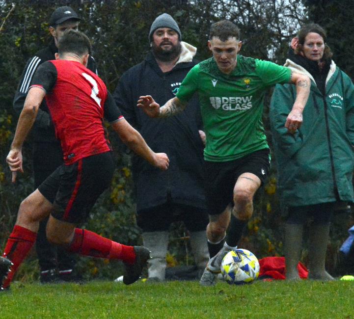 Will Haworth bagged a brace for Goodwick at Clarbeston Road
