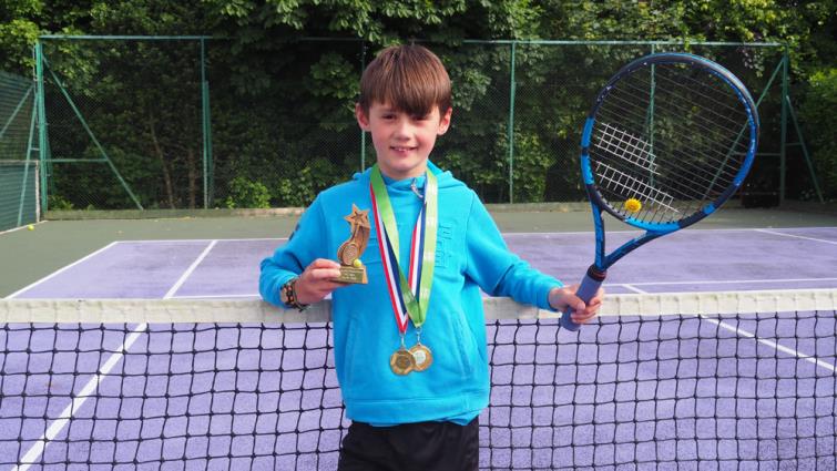 William Cross delighted with his medals