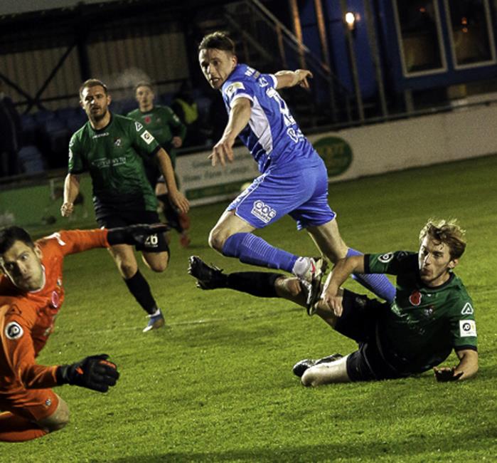Jack Wilson scores the opener. Picture by Matthew Kelly of Rawphotography