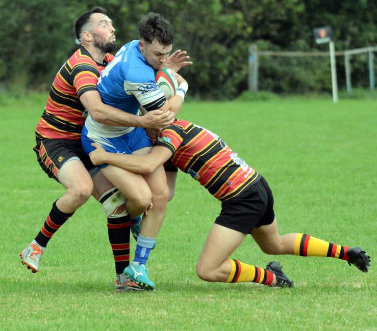 Jack Evans - try for Haverfordwest (Gordon Thomas)
