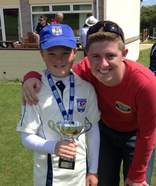 Toby with his younger brother