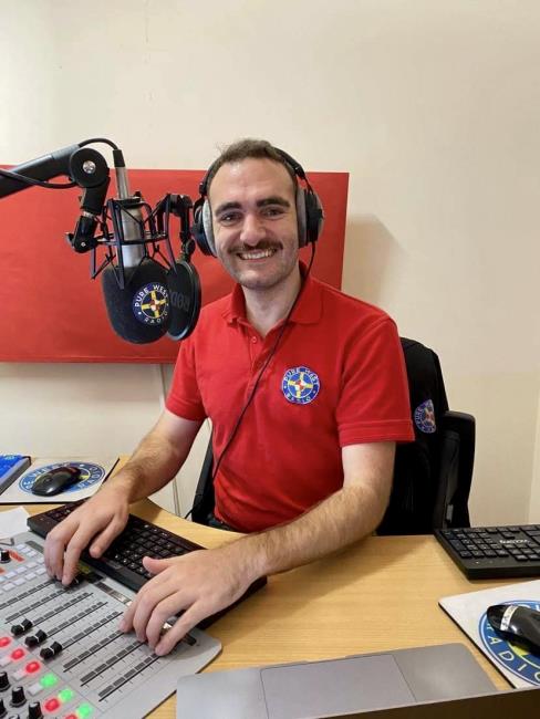 Tom Dyer in the studio