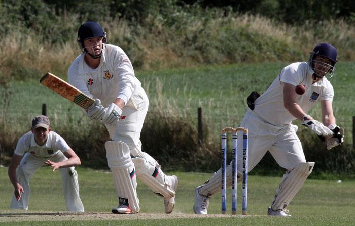 Tom Davies sets off for a single  for Carew